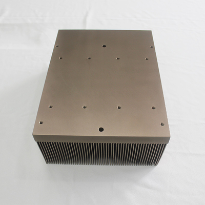 Gold Practical Skiving Heat Sink , High Power Bonded Fin Heatsinks